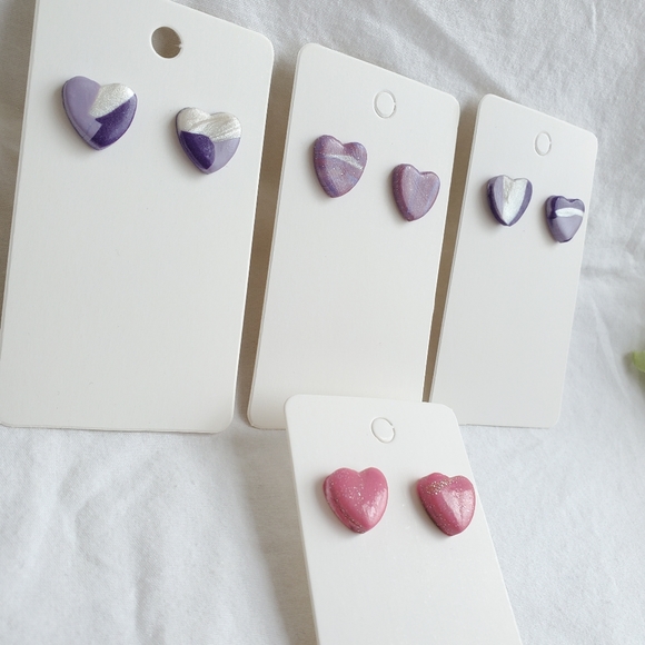 🛍Handmade Clay Earring Studs - Picture 3 of 8